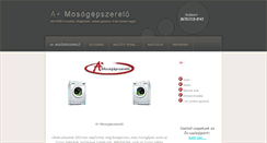 Desktop Screenshot of amosogepszerelo.hu